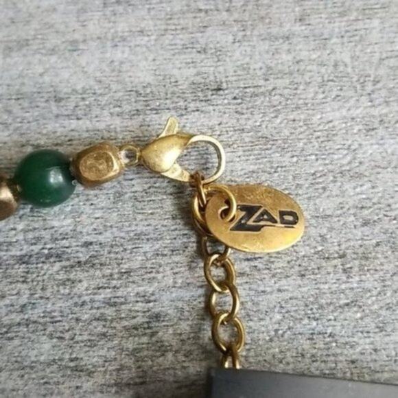 ZAD gold plated ethnic multi bead necklace NEW - Picture 5 of 6